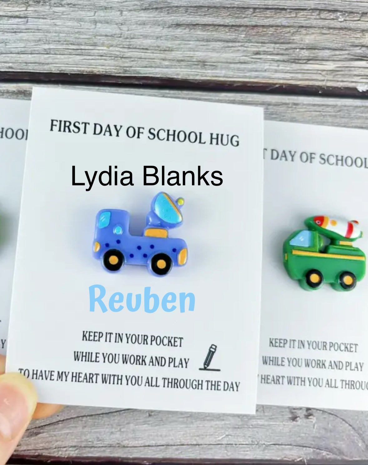 First day of school hug