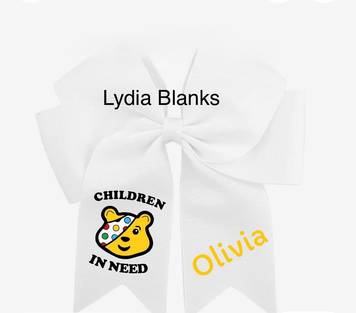 Children in need bow DTF