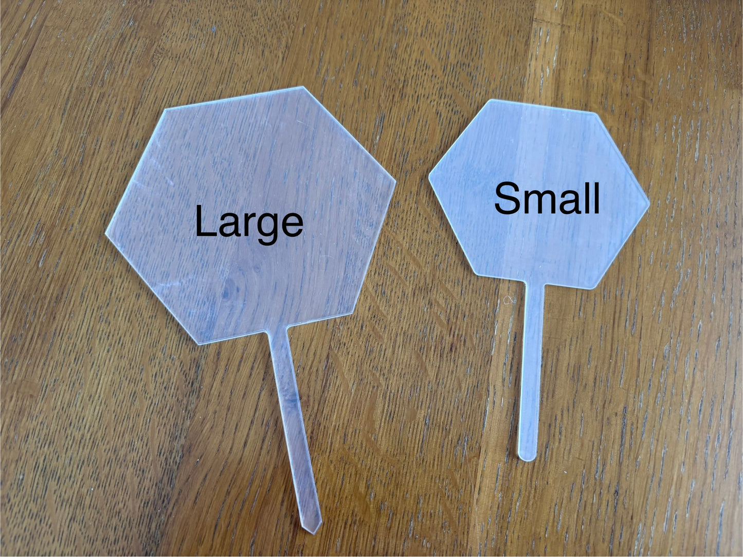 Clear acrylic cake toppers