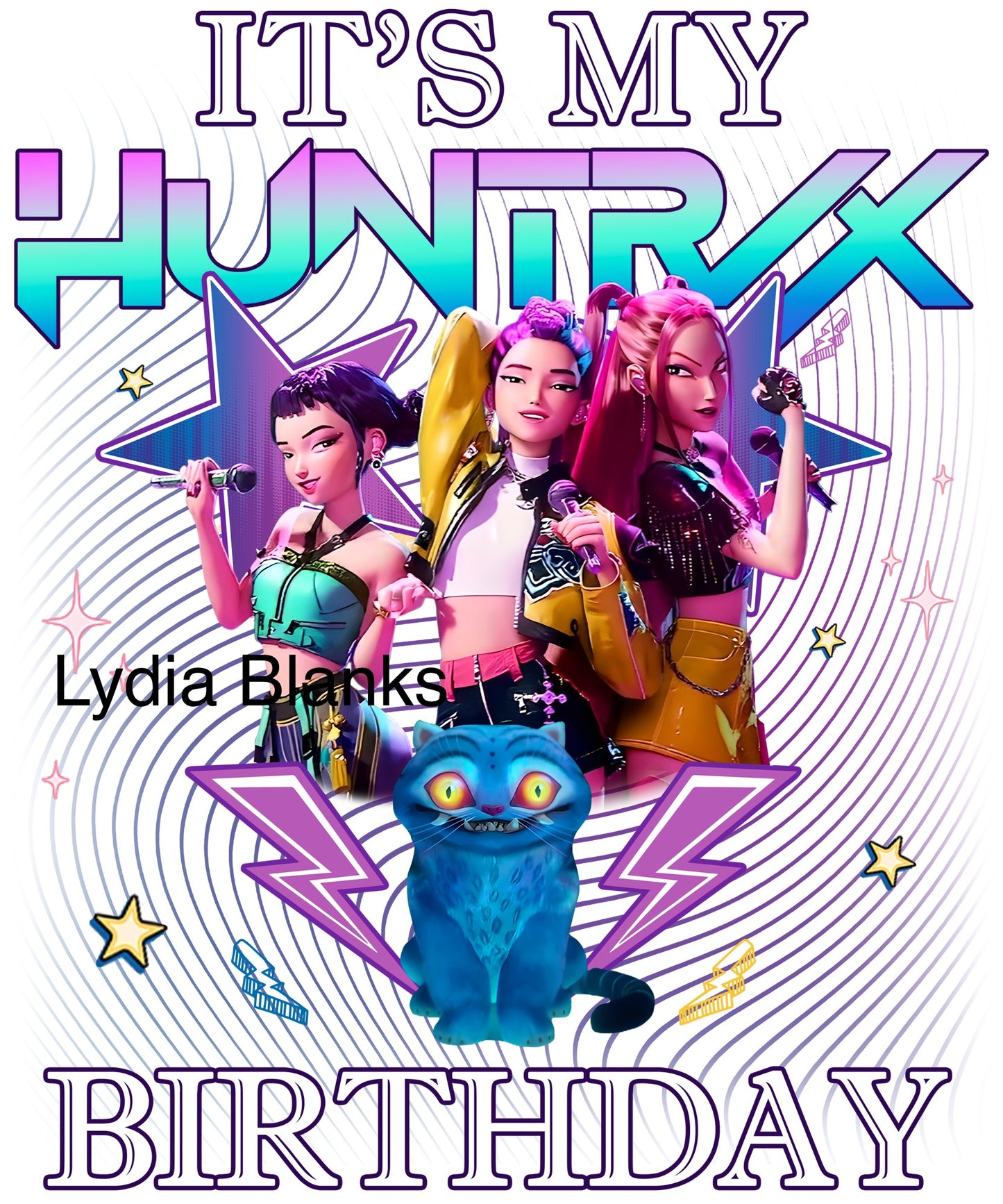 K Pop demon hunters birthday DTF