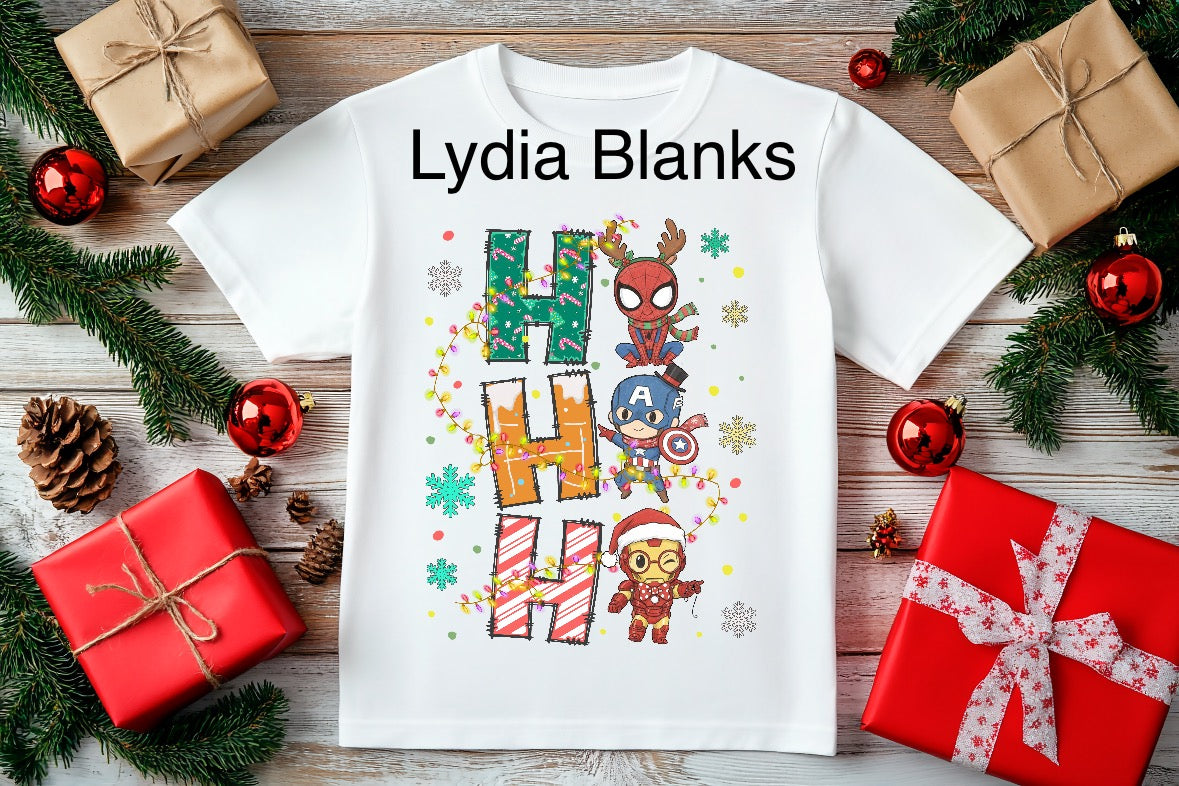 Superheroes Christmas DTF