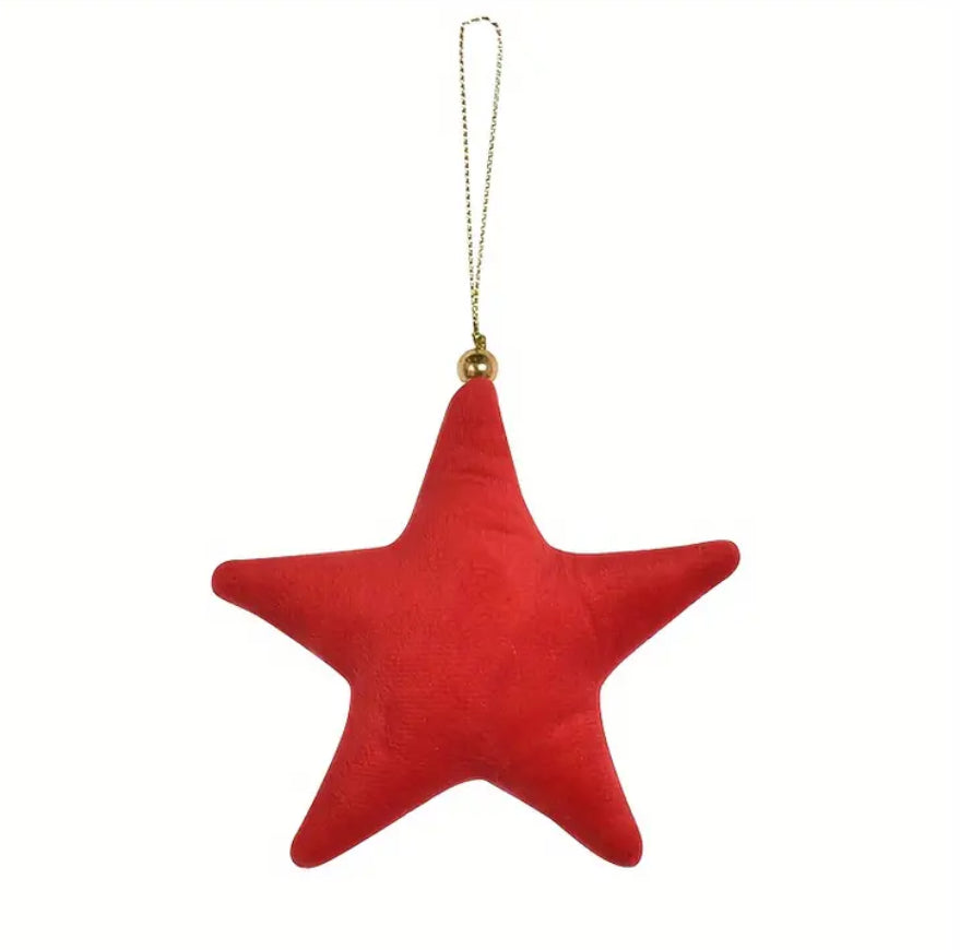 Velvet hanging star