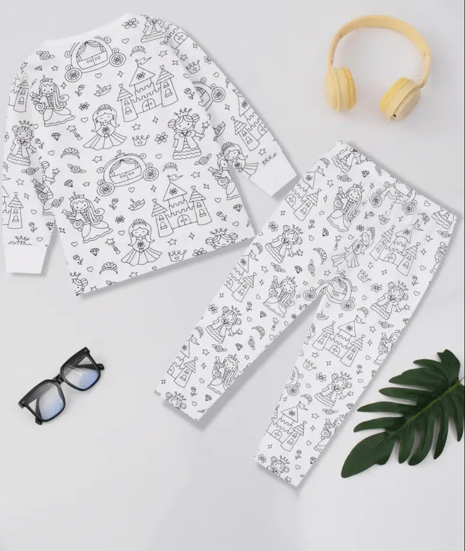 Colour in your own pjs