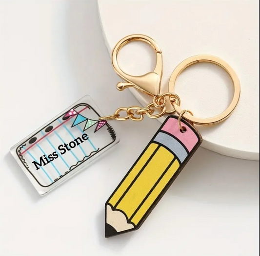 Pencil & note book keyring