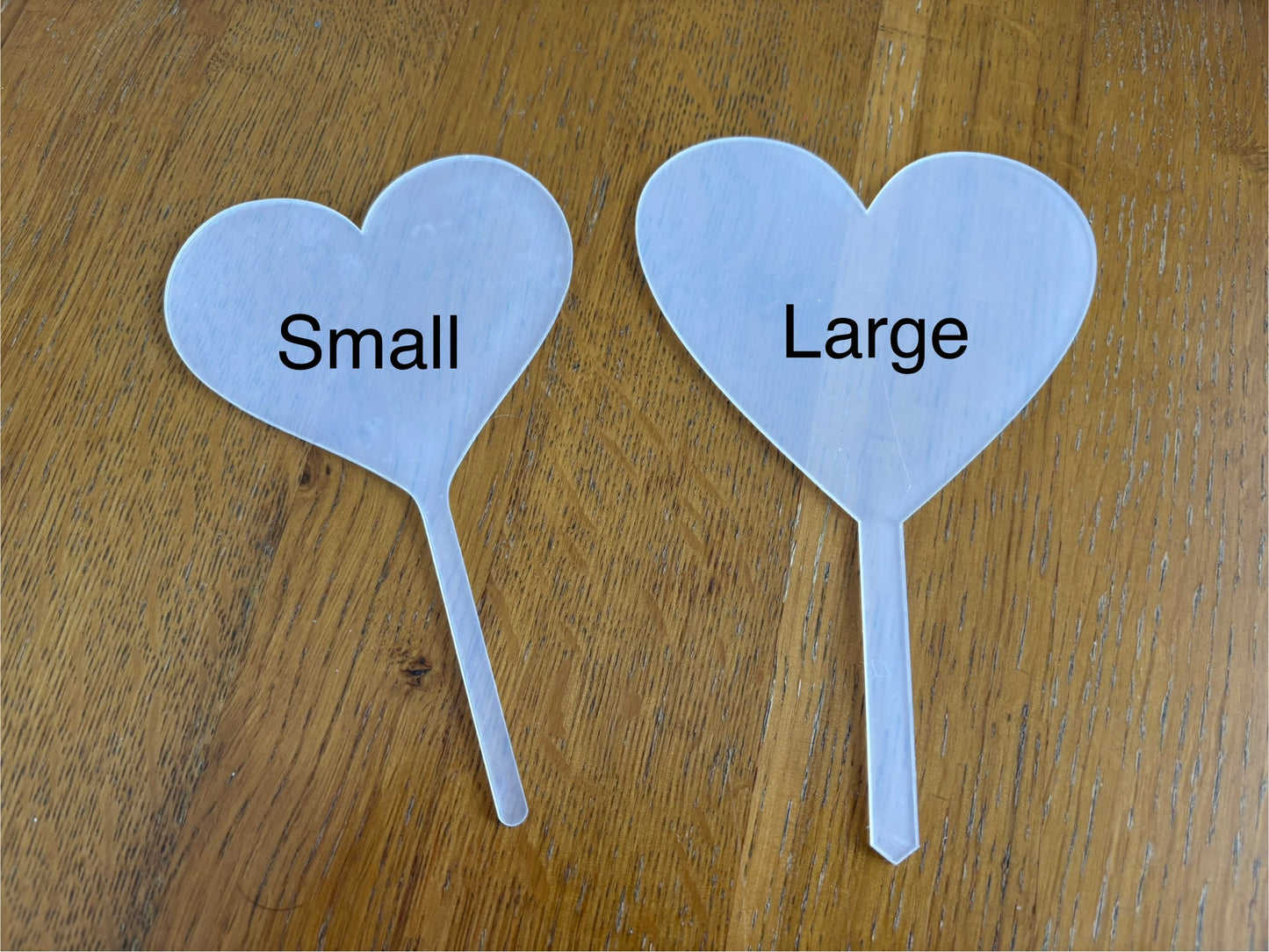 Clear acrylic cake toppers
