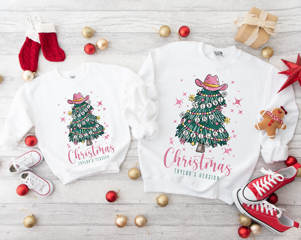 Taylor Swift Christmas DTF transfers