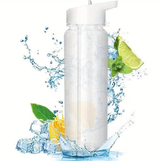 Clear water bottle Love Island Inspired