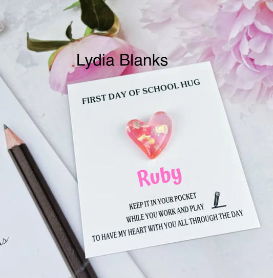 First day of school hug