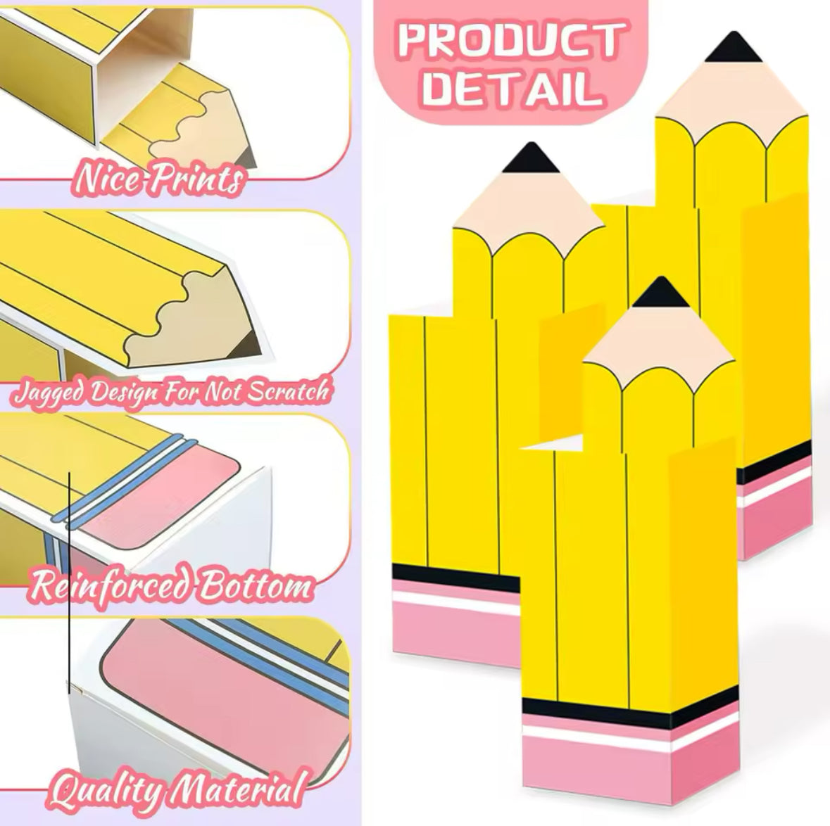 Pencil cardboard gift box
