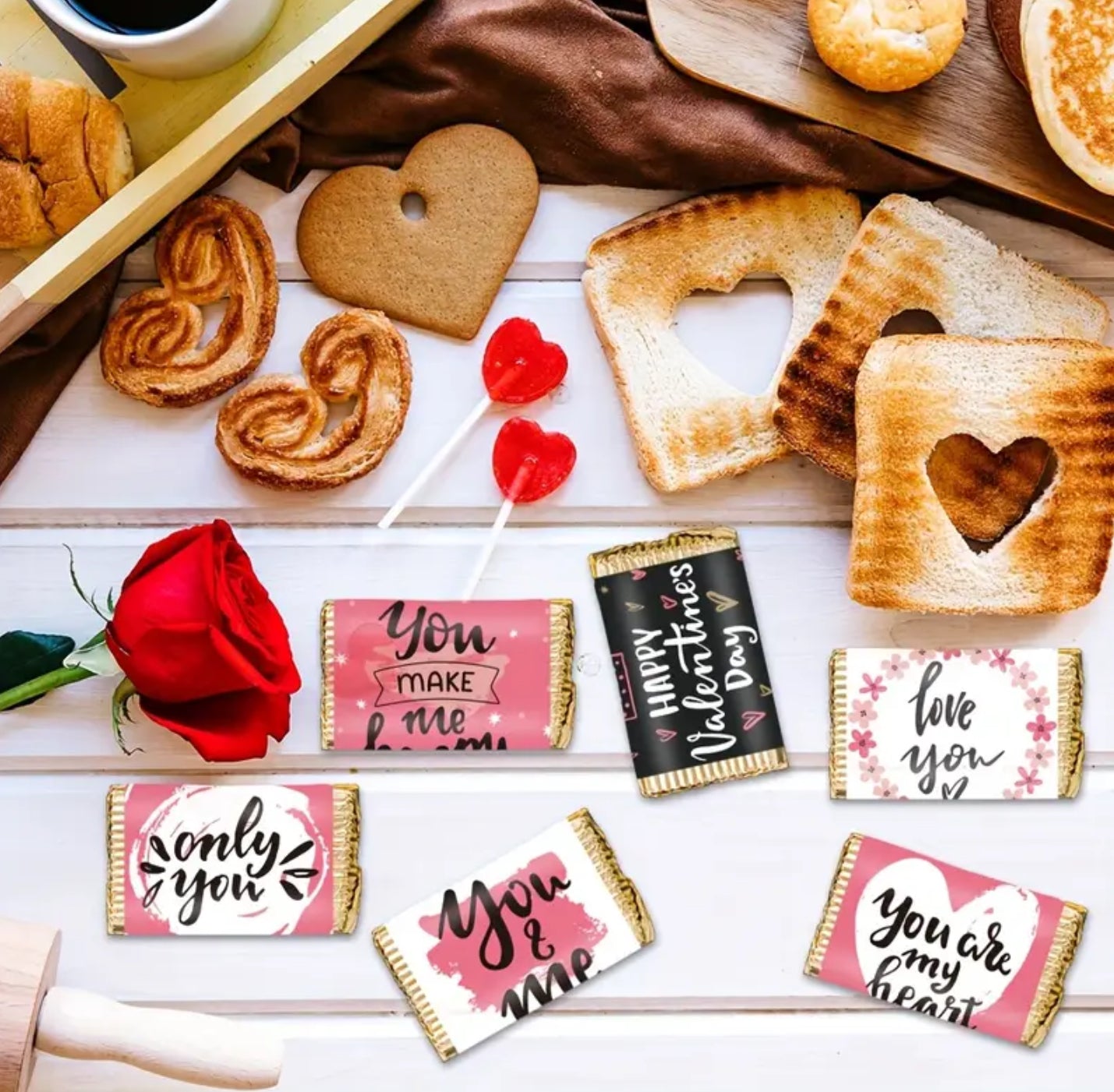 Chocolate valentines wrapper/label