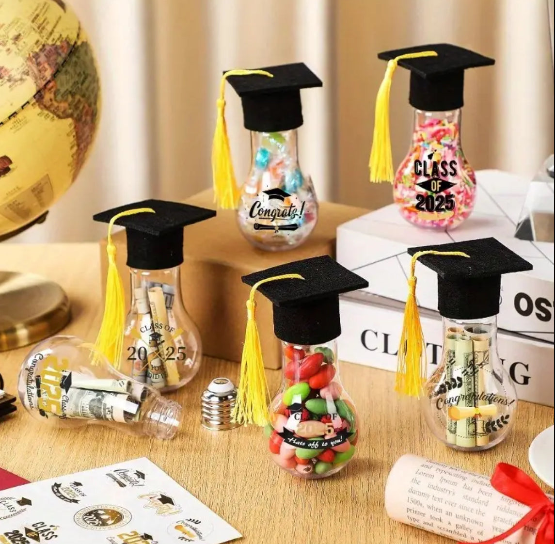 Graduation sweet bottles