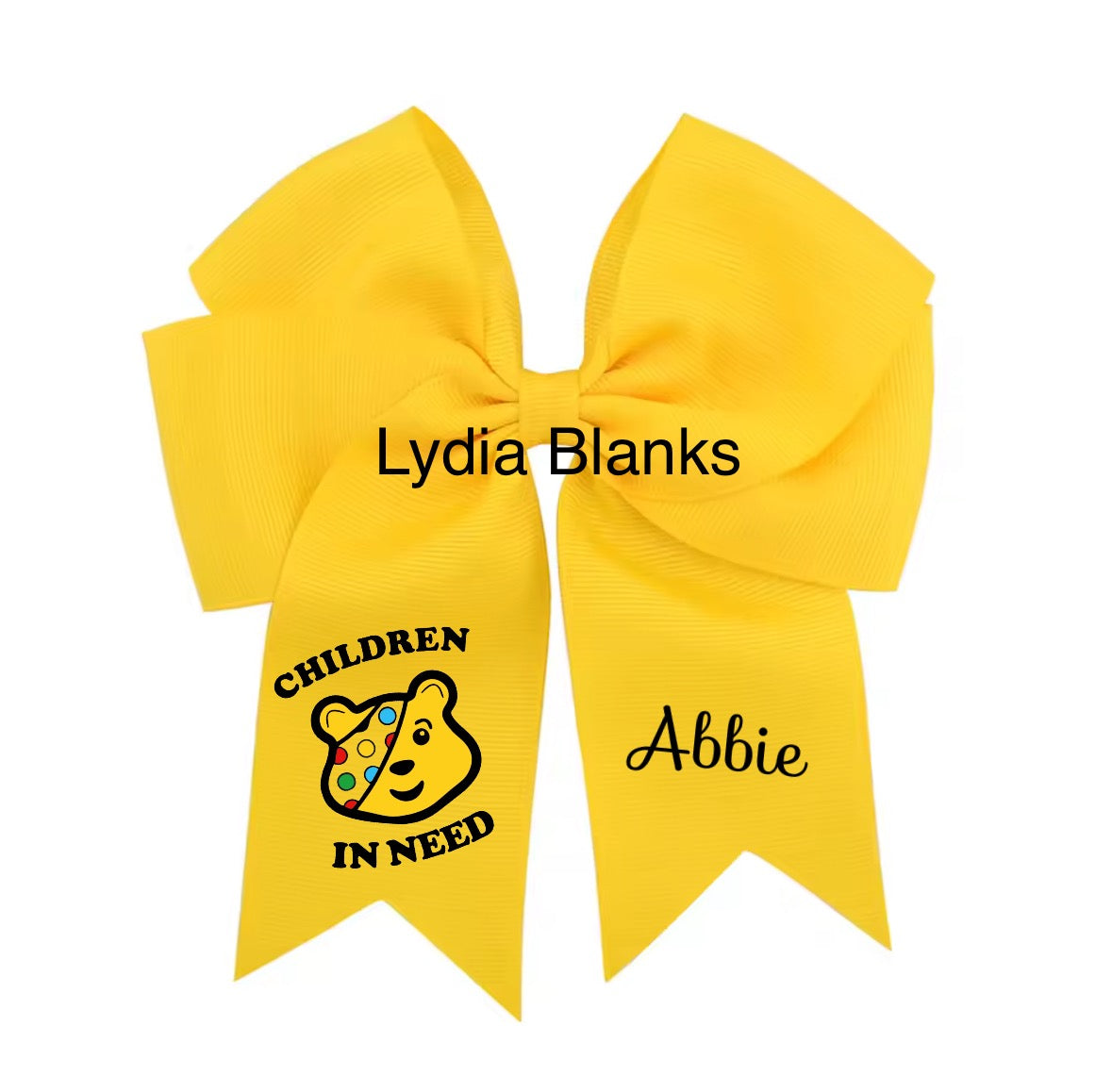 Children in need bow DTF