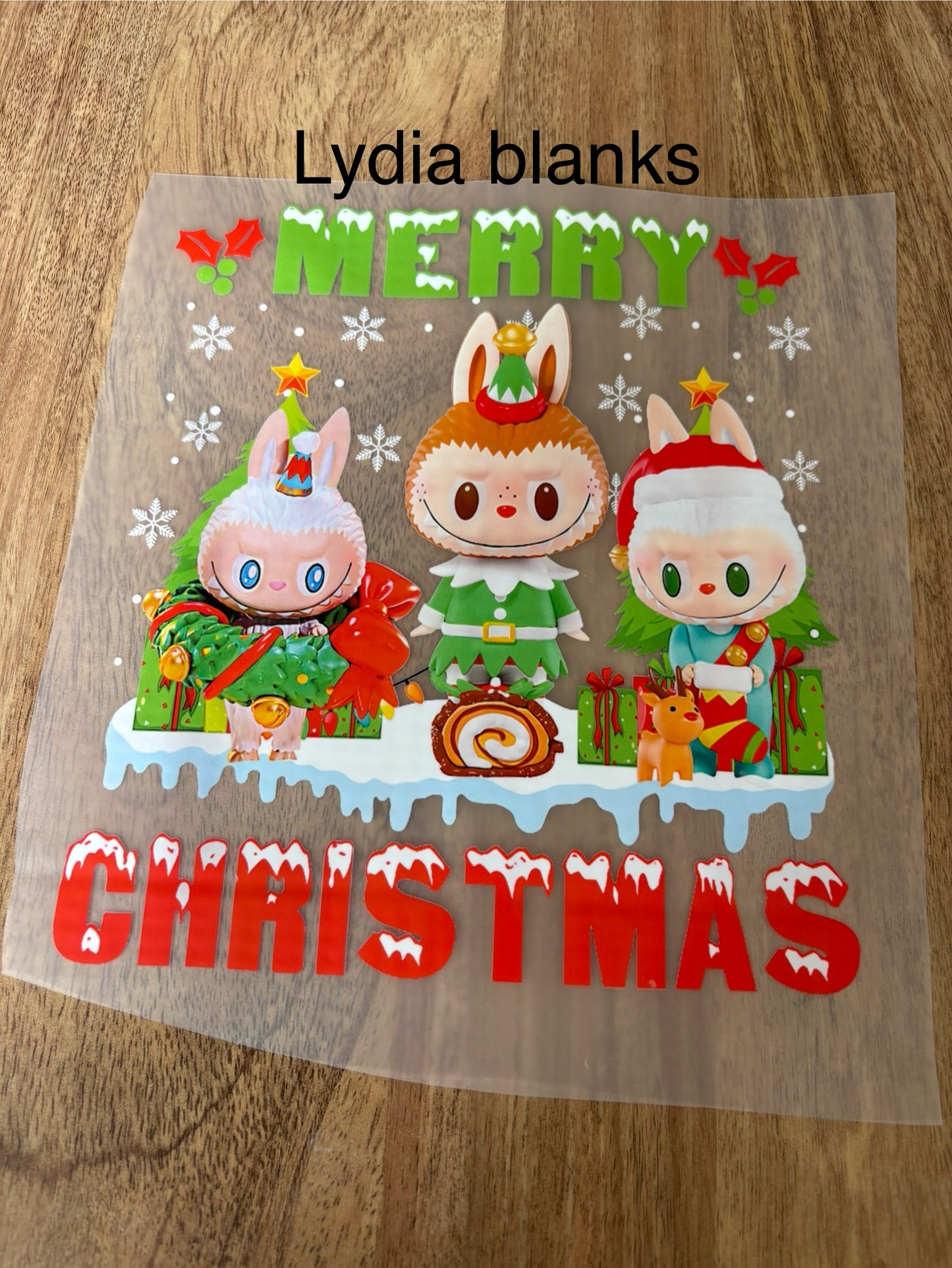 Christmas DTF transfers