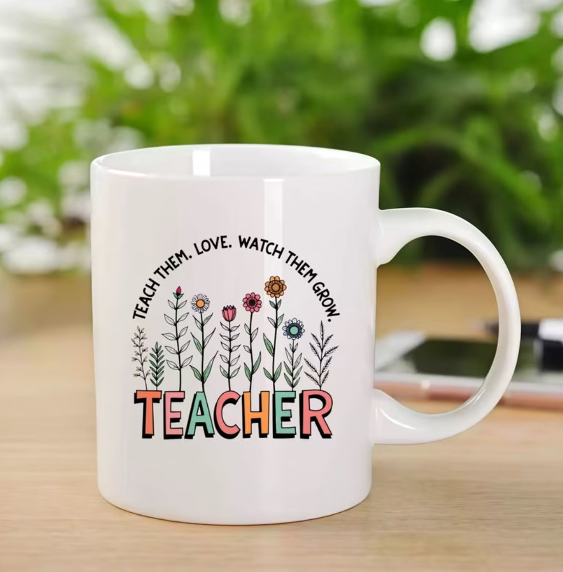 Teacher UV DTF transfer for mugs/cups
