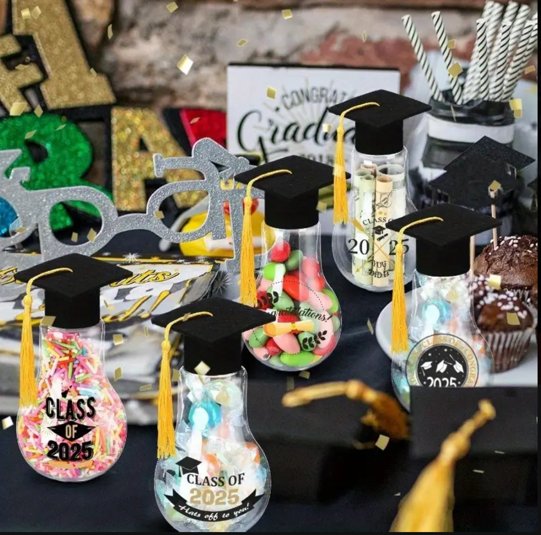 Graduation sweet bottles