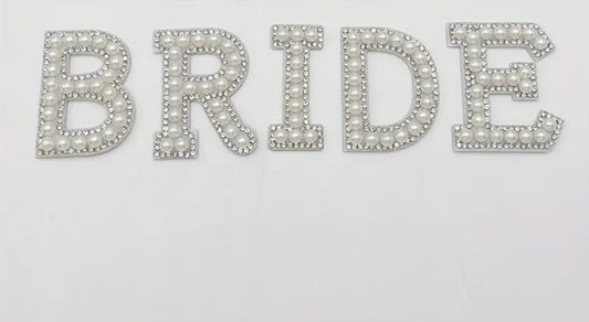 Pearl bride lettering