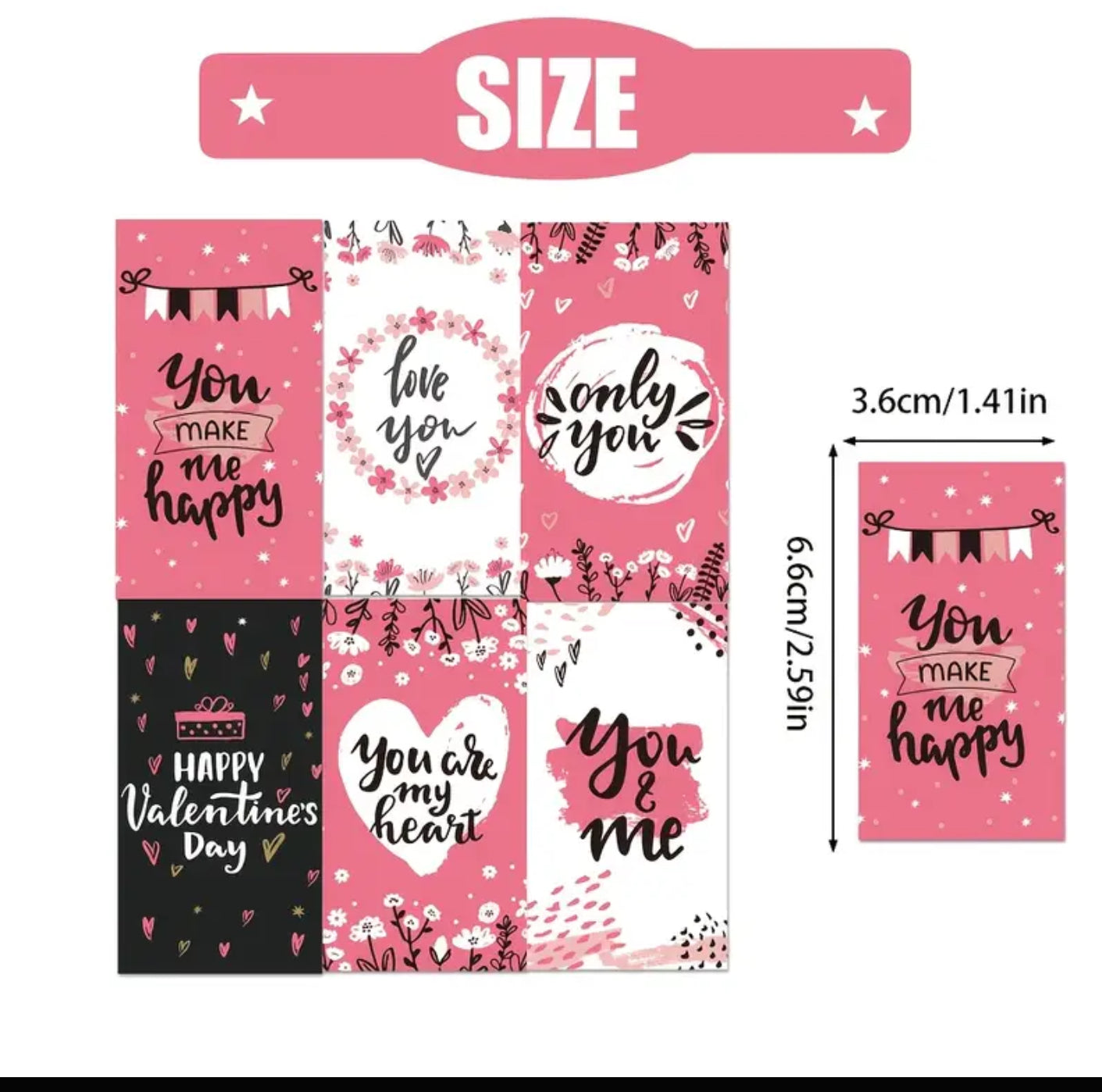 Chocolate valentines wrapper/label
