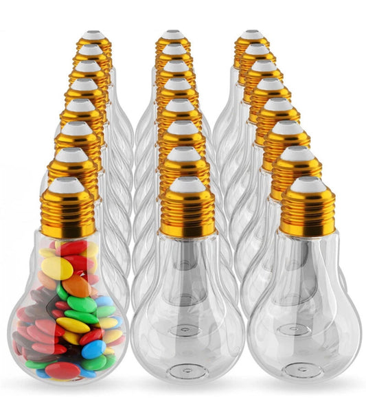 Plastic light bulb jars