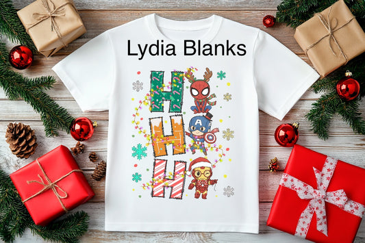 Superheroes Christmas DTF