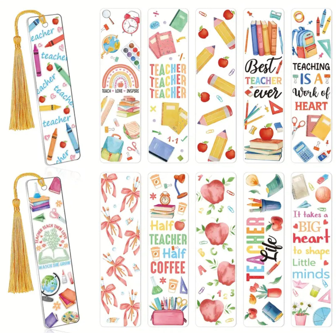 UV teacher book marks transfers transfers