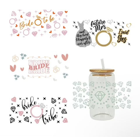 Bride/Bridesmaid UV vinyls