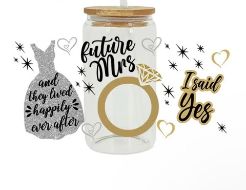 Bride/Bridesmaid UV vinyls