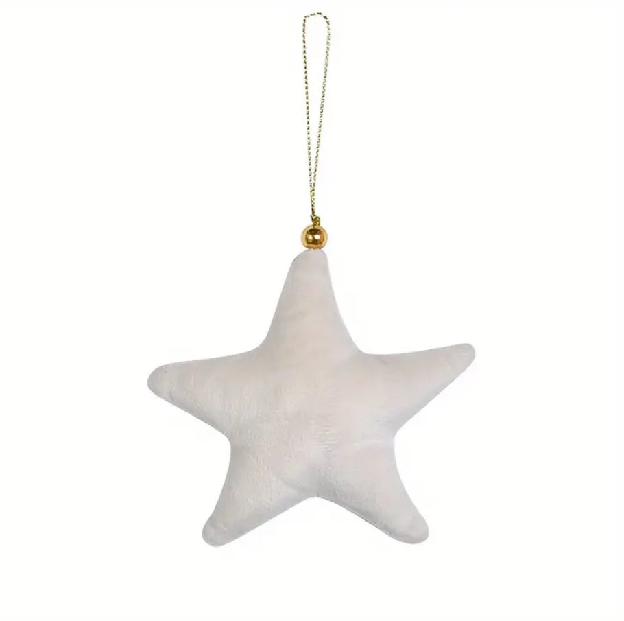 Velvet hanging star