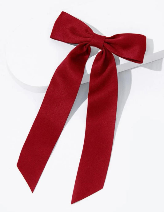 Red hair bow