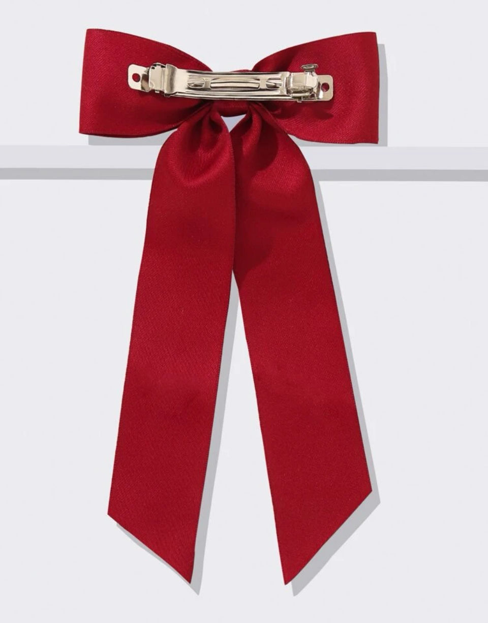 Red hair bow