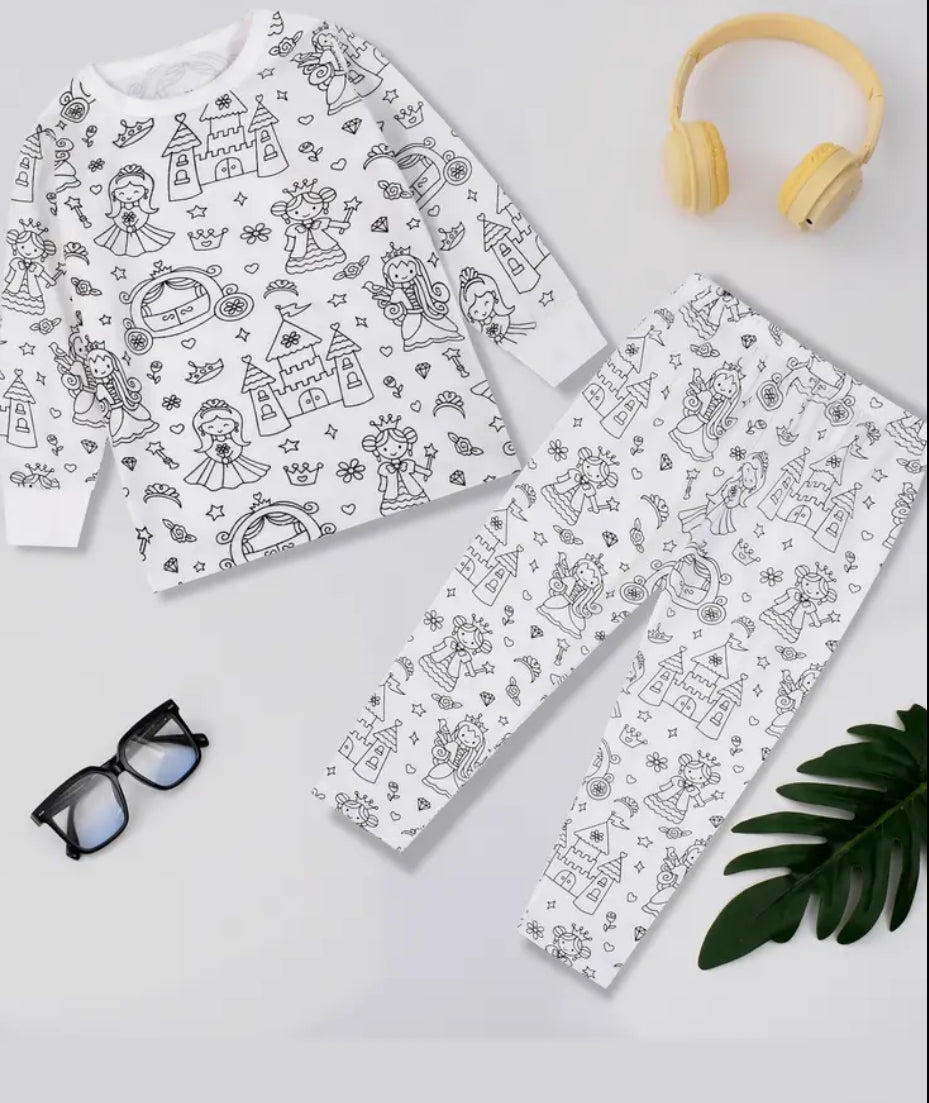 Colour in your own pjs
