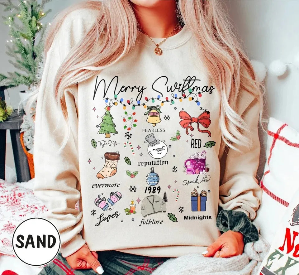 Taylor Swift Christmas DTF transfers